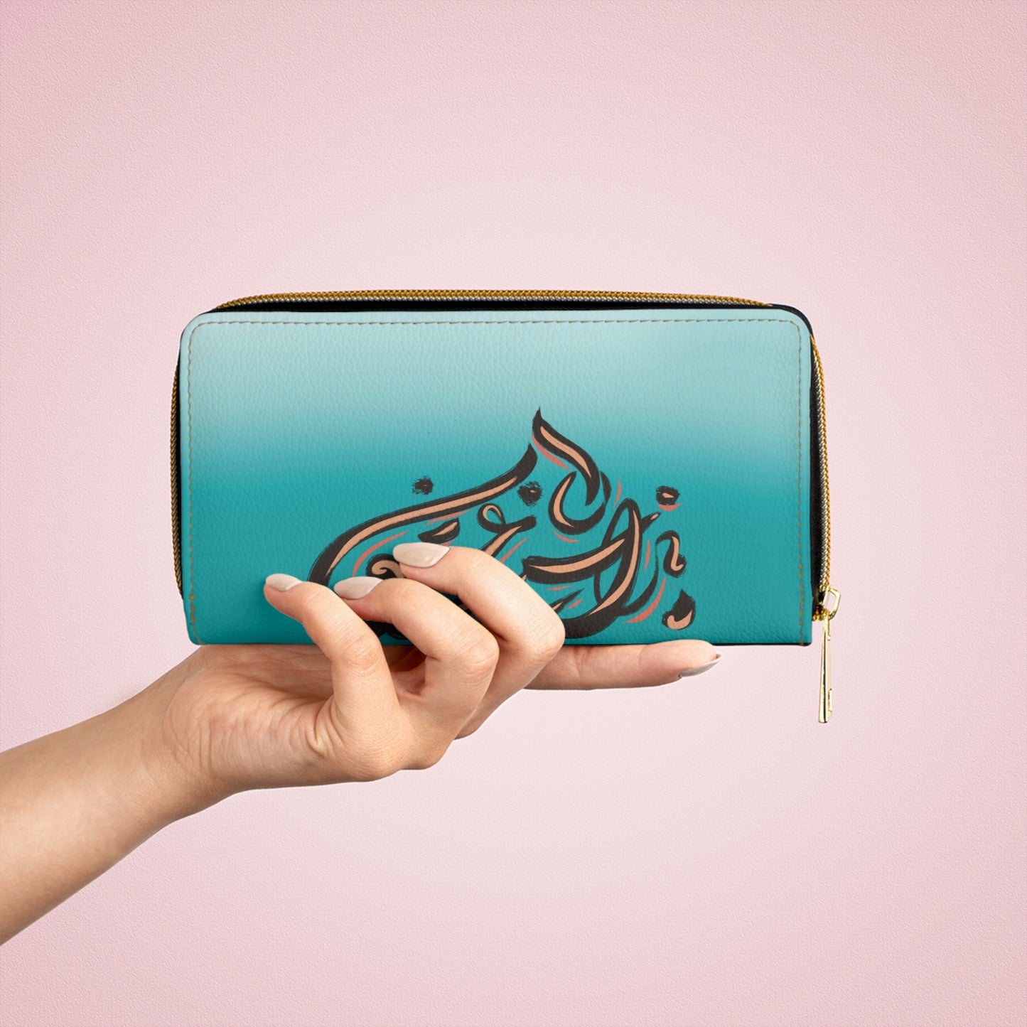 Copy of Persian Calligraphy Zipper Wallet