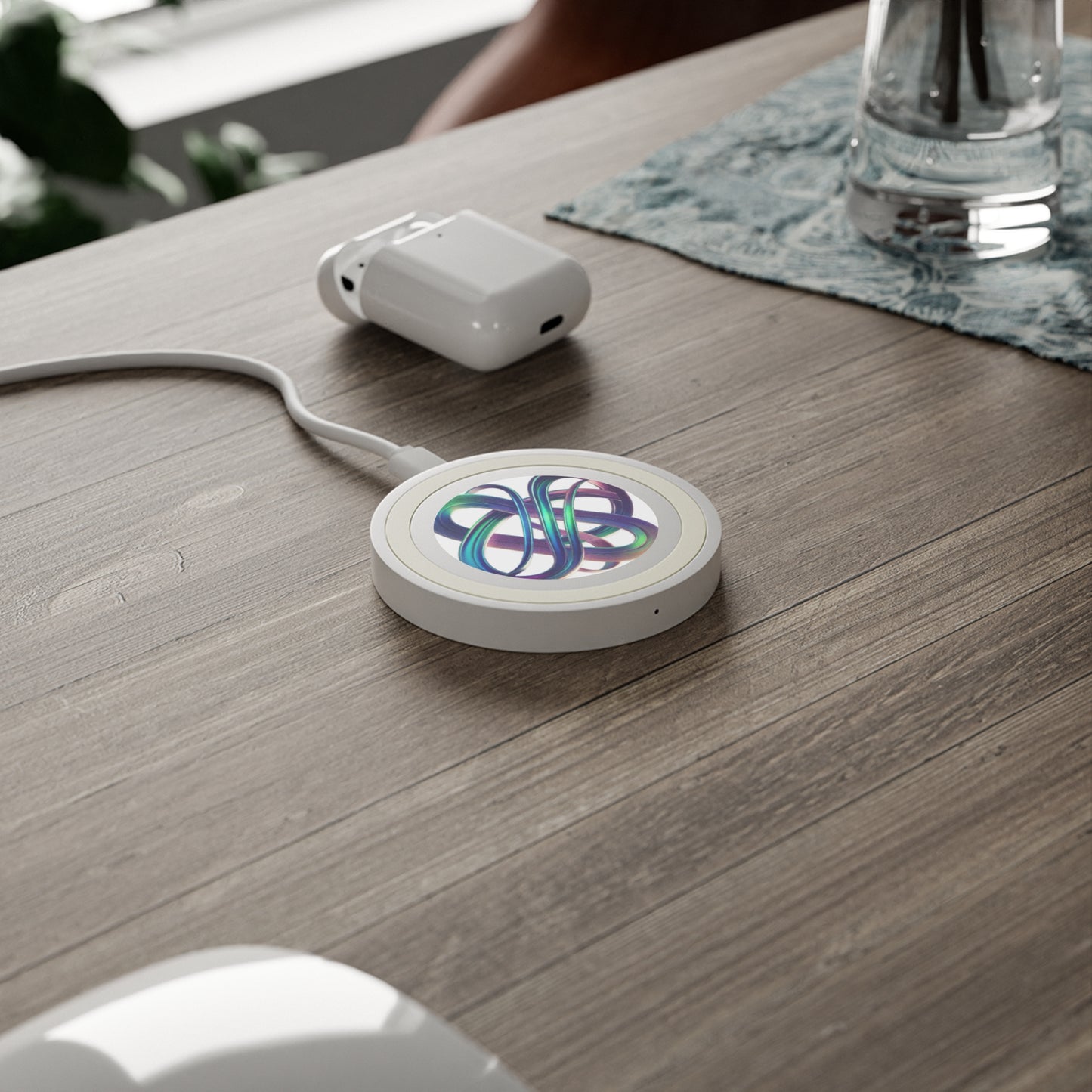 Abstract Design Wireless Charging Pad