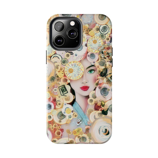Phone Case - Persian Art Inspired Beautiful Girl Design