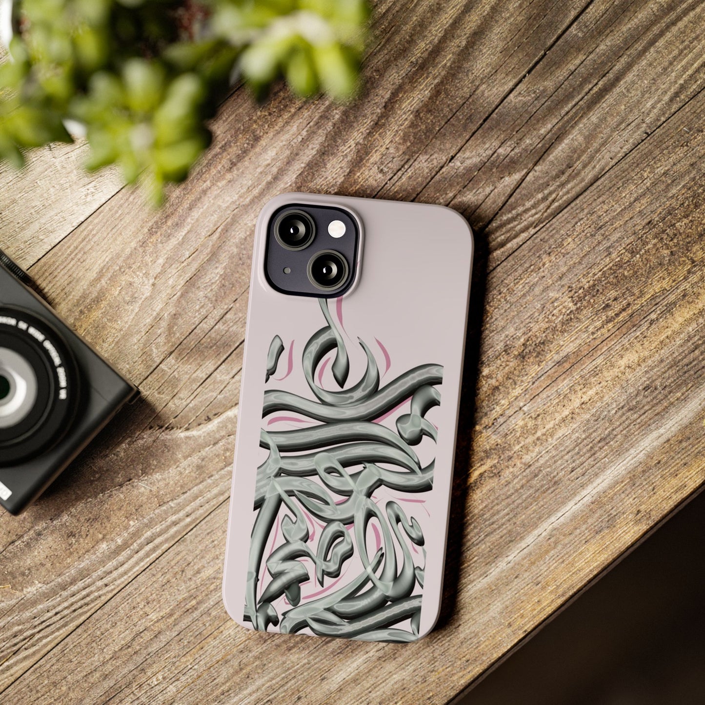 Modern Art  Slim Phone Case -LOVE,