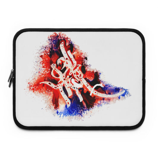 Candle hand-drawn Calligraphy  Laptop Sleeve