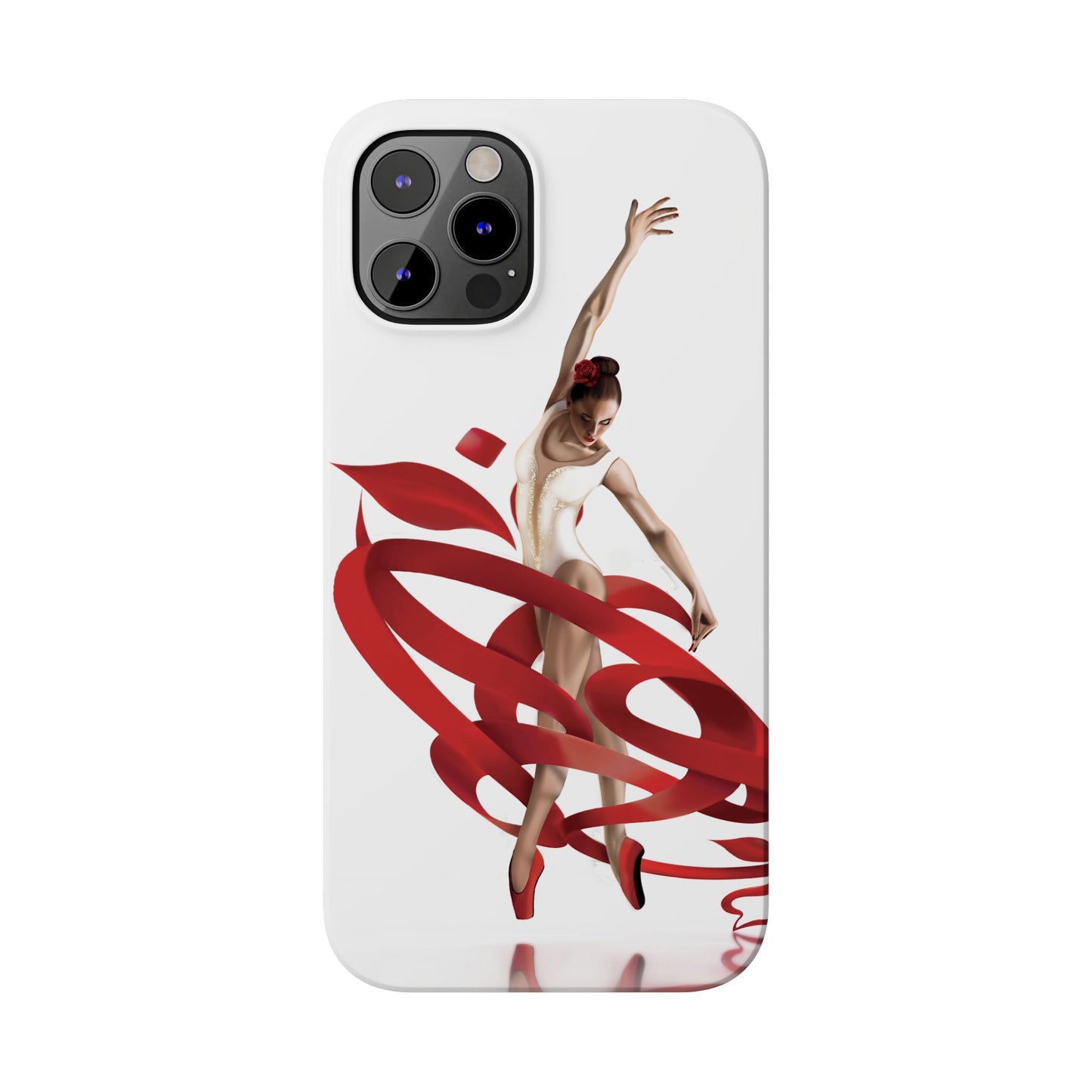 Elegant Ballet Dancer Ribbon Slim Phone Case - Perfect for Dance Lovers
