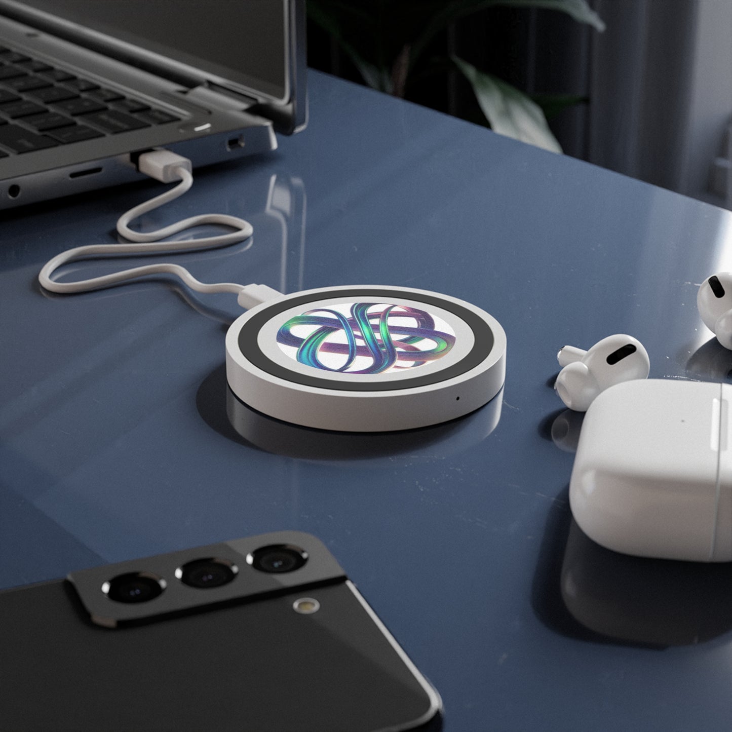 Abstract Design Wireless Charging Pad