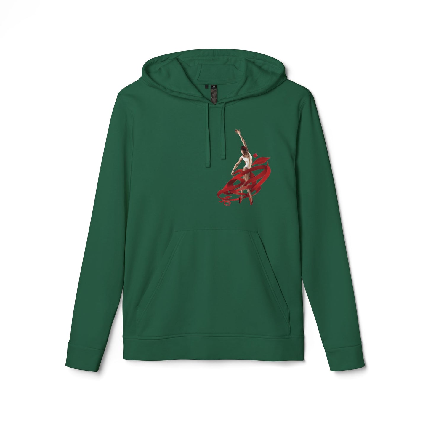 Kalli K X Adidas Unisex Fleece Hoodie- Ballerina and ribbon