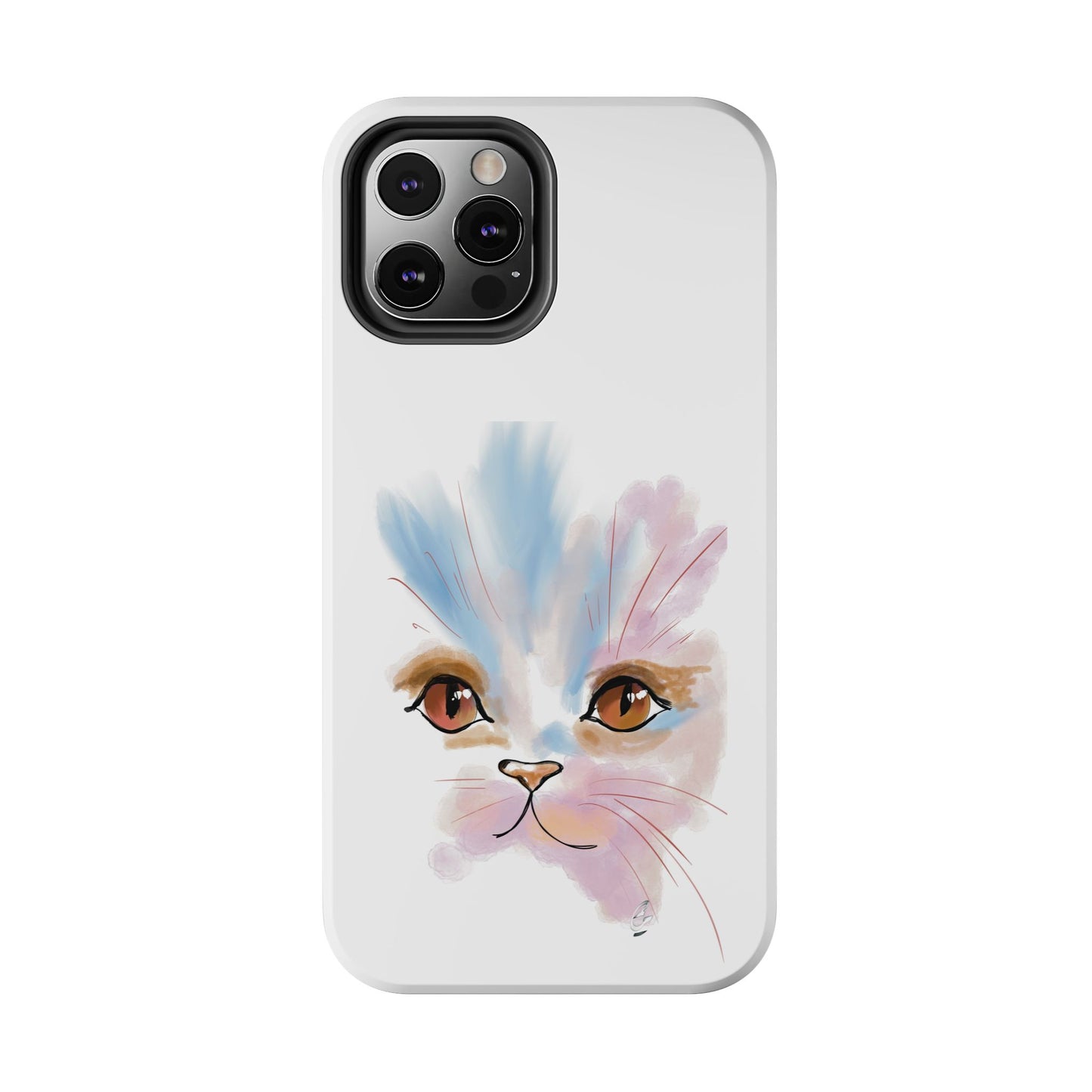 Cat Watercolour Tough Phone Case /