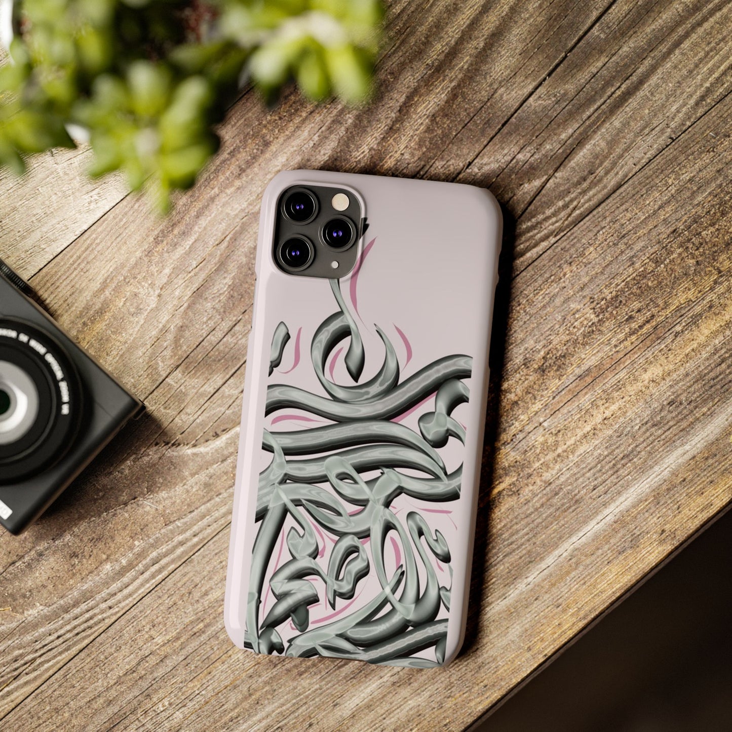 Modern Art  Slim Phone Case -LOVE,