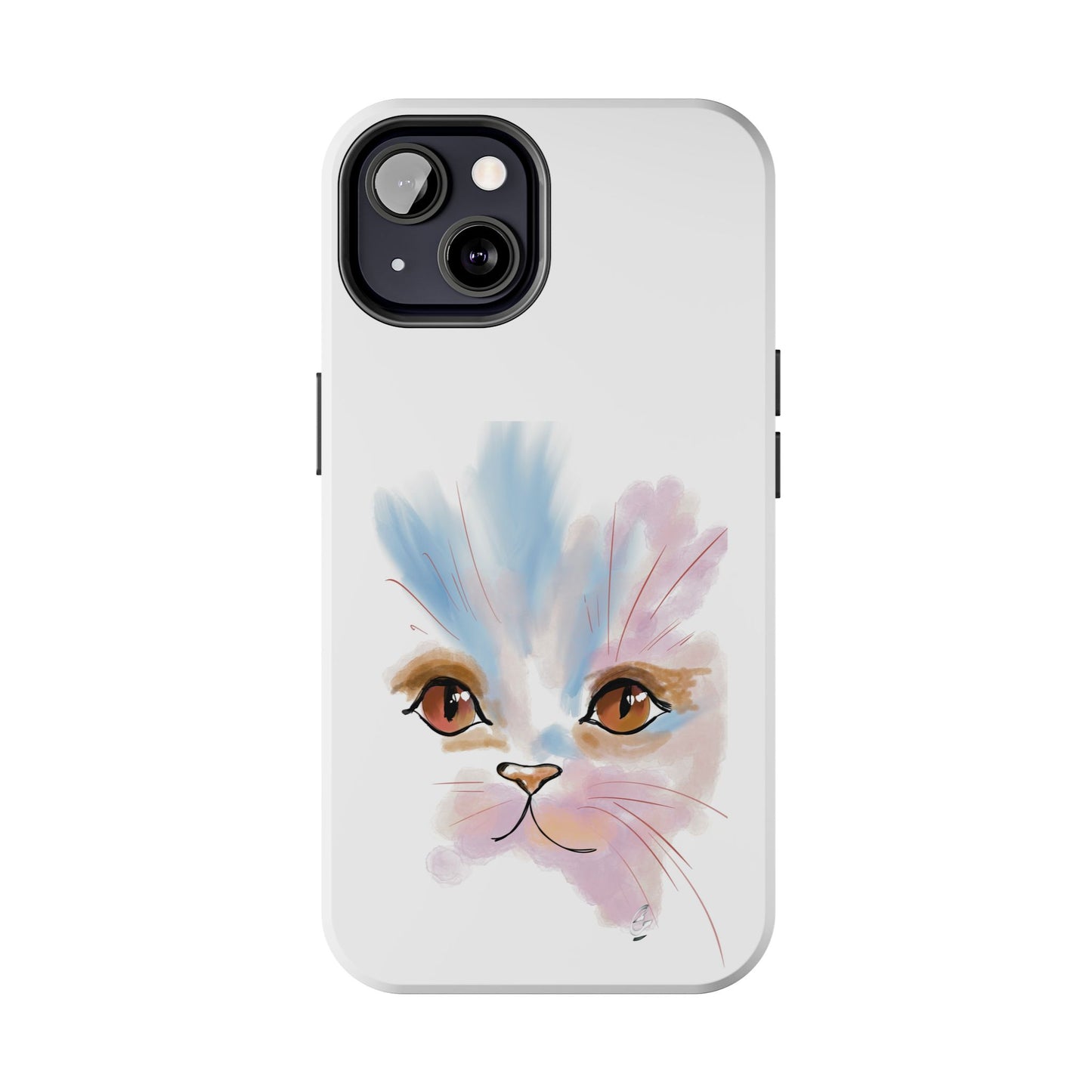 Cat Watercolour Tough Phone Case /