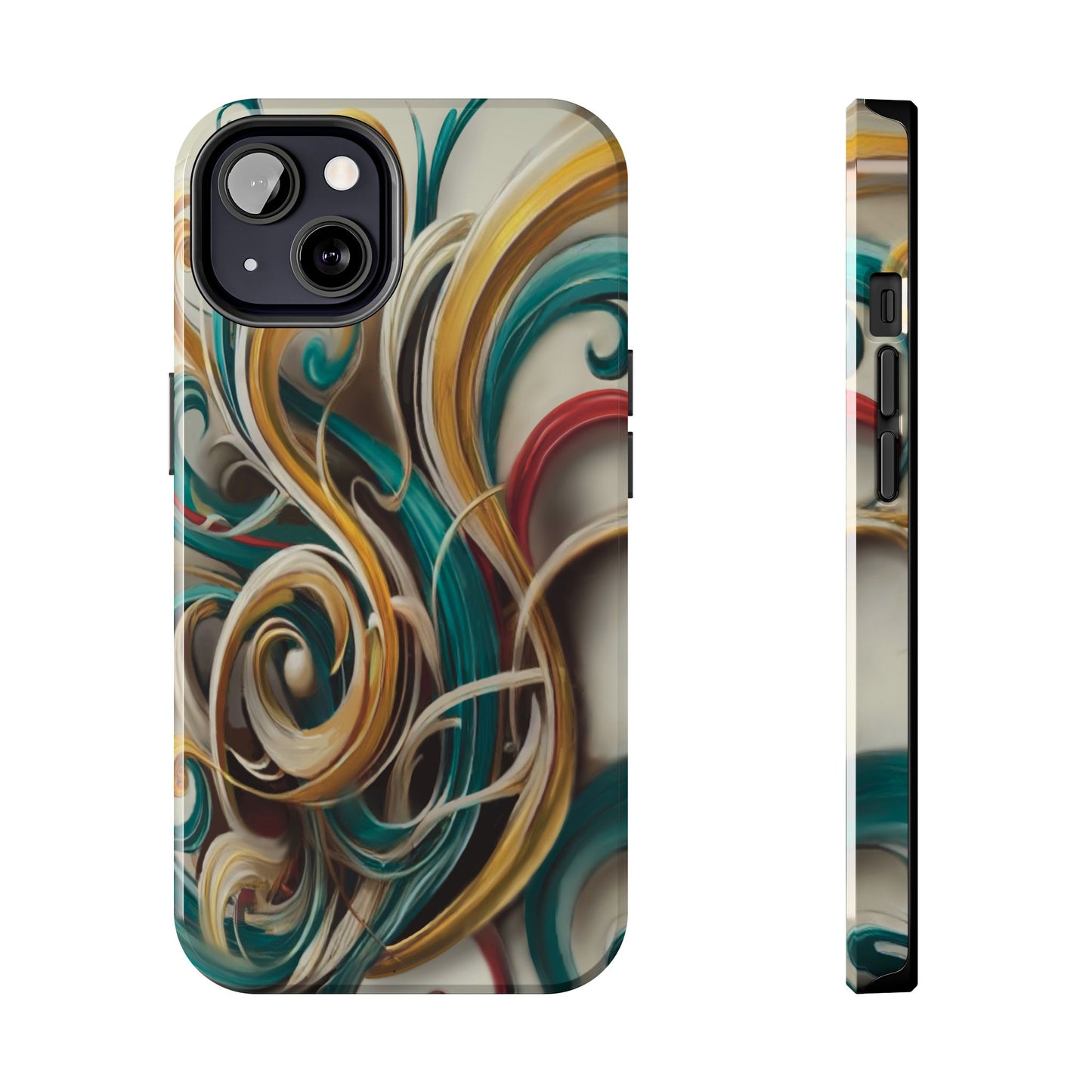 Marble Abstract Phone Case Calligraphy